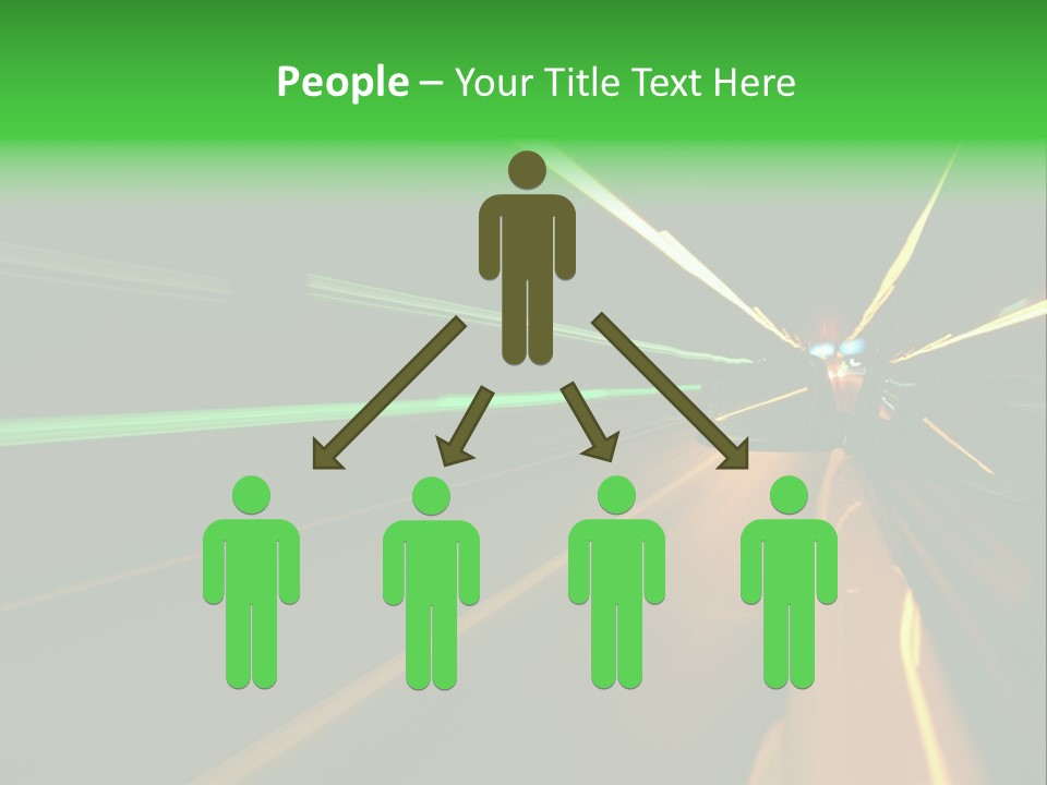 Drive Dark Reflection PowerPoint Template