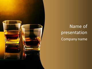 Alcohol Brandy Whiskey PowerPoint Template