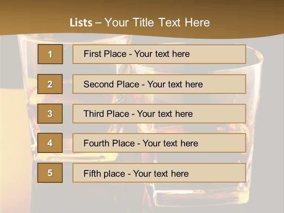 Alcohol Brandy Whiskey PowerPoint Template
