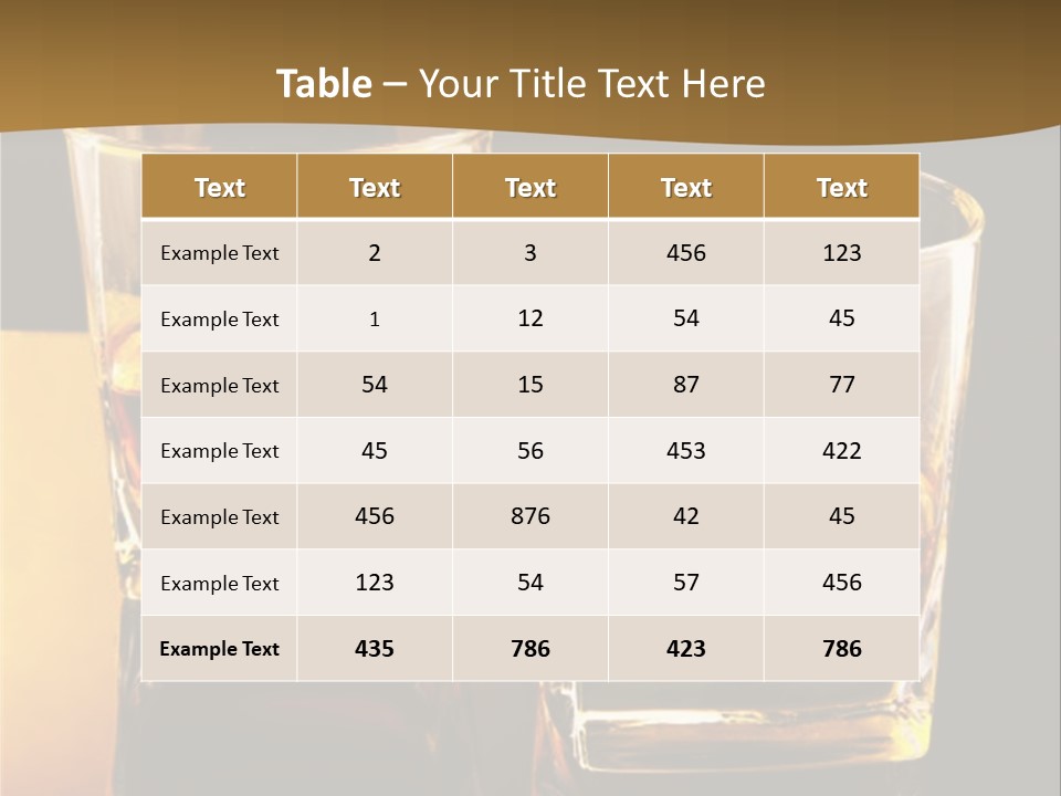 Alcohol Brandy Whiskey PowerPoint Template