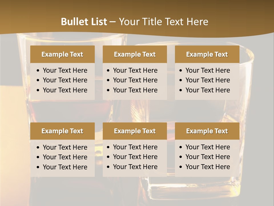 Alcohol Brandy Whiskey PowerPoint Template