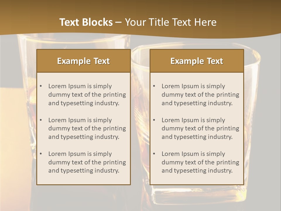 Alcohol Brandy Whiskey PowerPoint Template