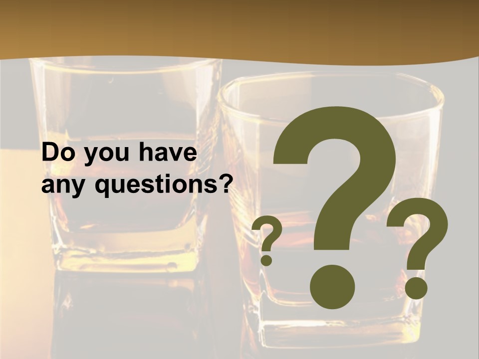 Alcohol Brandy Whiskey PowerPoint Template