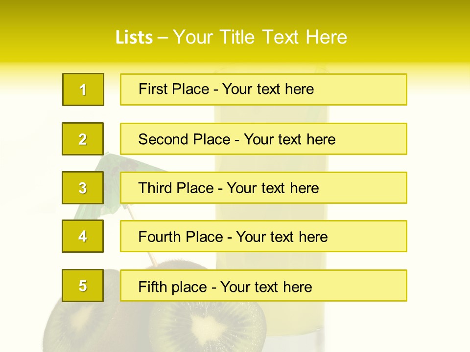 Summer Beverage Sweet PowerPoint Template
