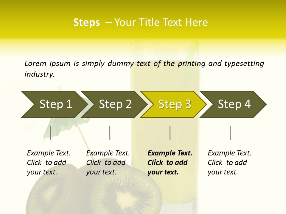 Summer Beverage Sweet PowerPoint Template