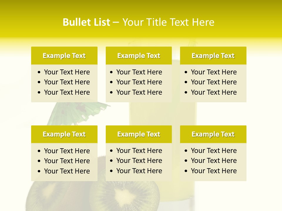 Summer Beverage Sweet PowerPoint Template