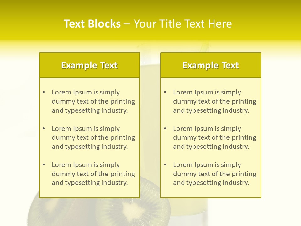 Summer Beverage Sweet PowerPoint Template