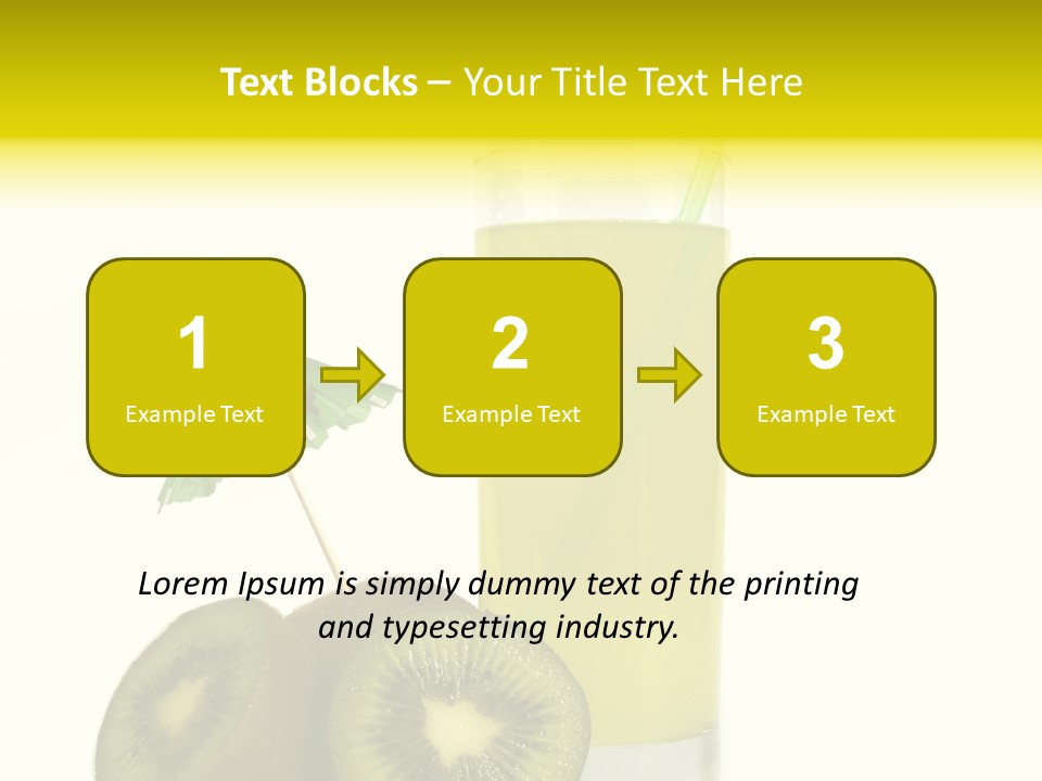 Summer Beverage Sweet PowerPoint Template
