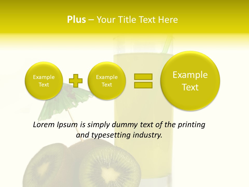 Summer Beverage Sweet PowerPoint Template