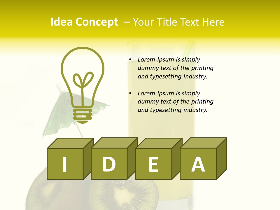 Summer Beverage Sweet PowerPoint Template