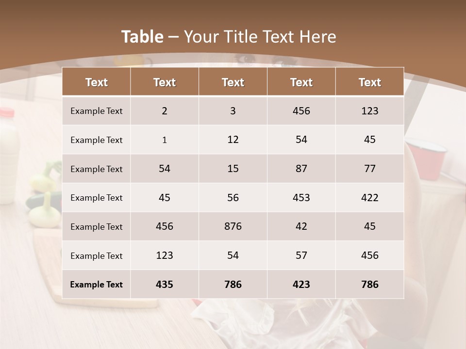 Aggressive Girl Cooking PowerPoint Template