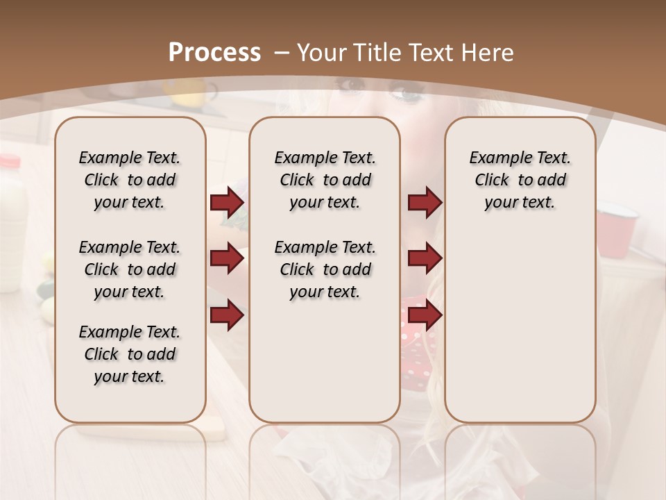 Aggressive Girl Cooking PowerPoint Template