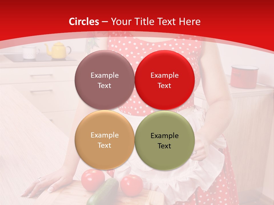 Surprised Dieting Portrait PowerPoint Template