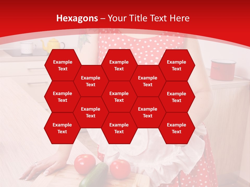 Surprised Dieting Portrait PowerPoint Template