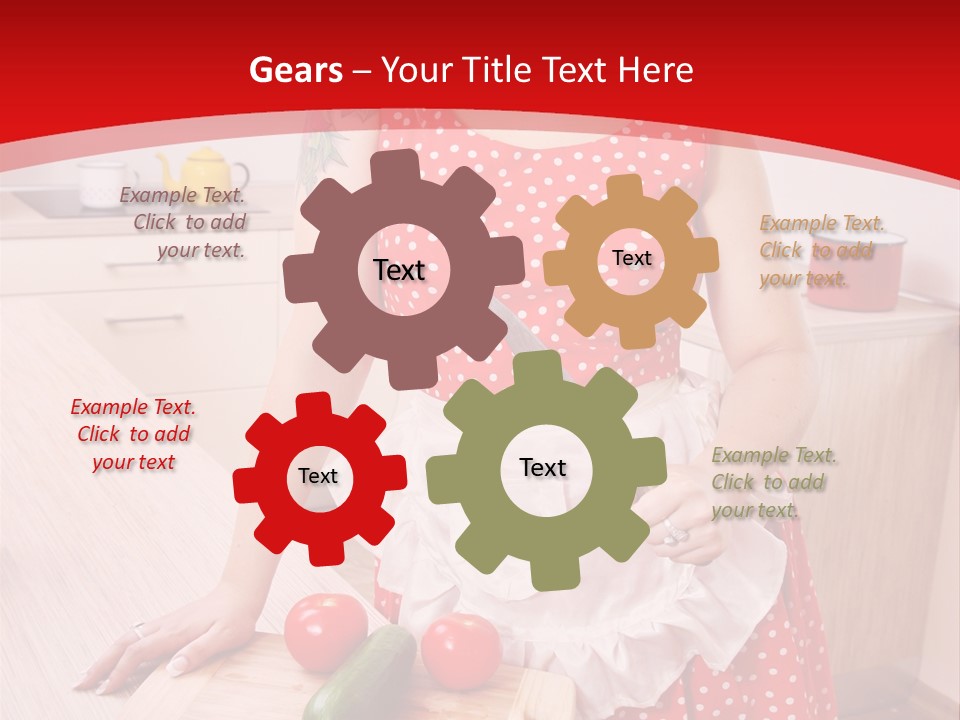 Surprised Dieting Portrait PowerPoint Template