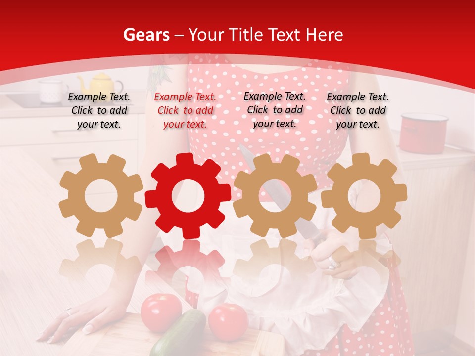 Surprised Dieting Portrait PowerPoint Template