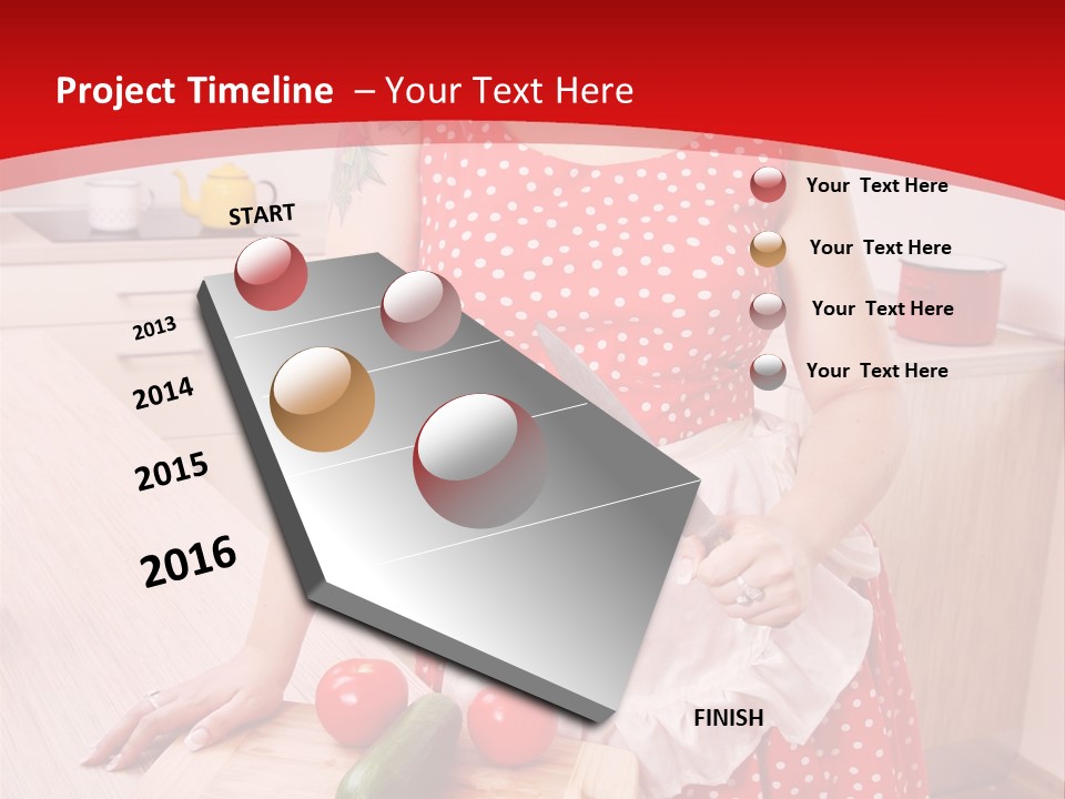 Surprised Dieting Portrait PowerPoint Template