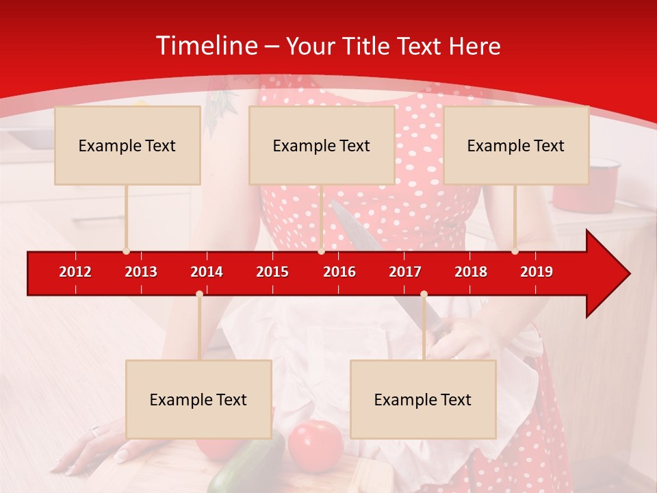 Surprised Dieting Portrait PowerPoint Template