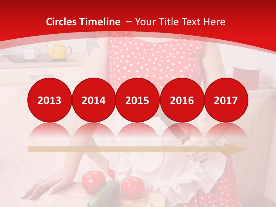 Surprised Dieting Portrait PowerPoint Template