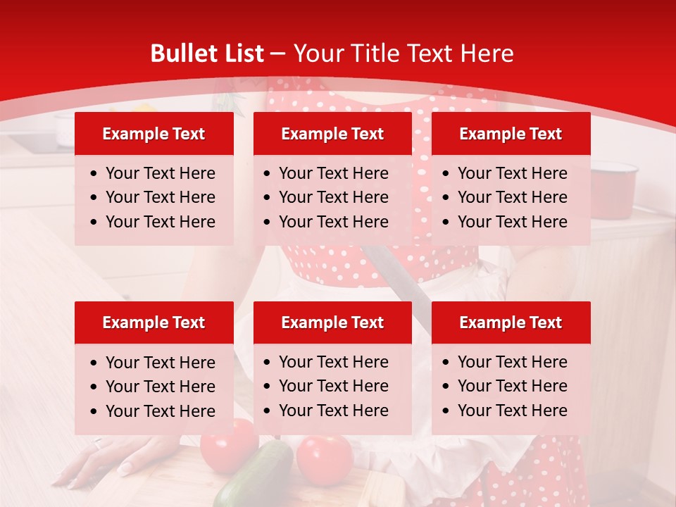 Surprised Dieting Portrait PowerPoint Template