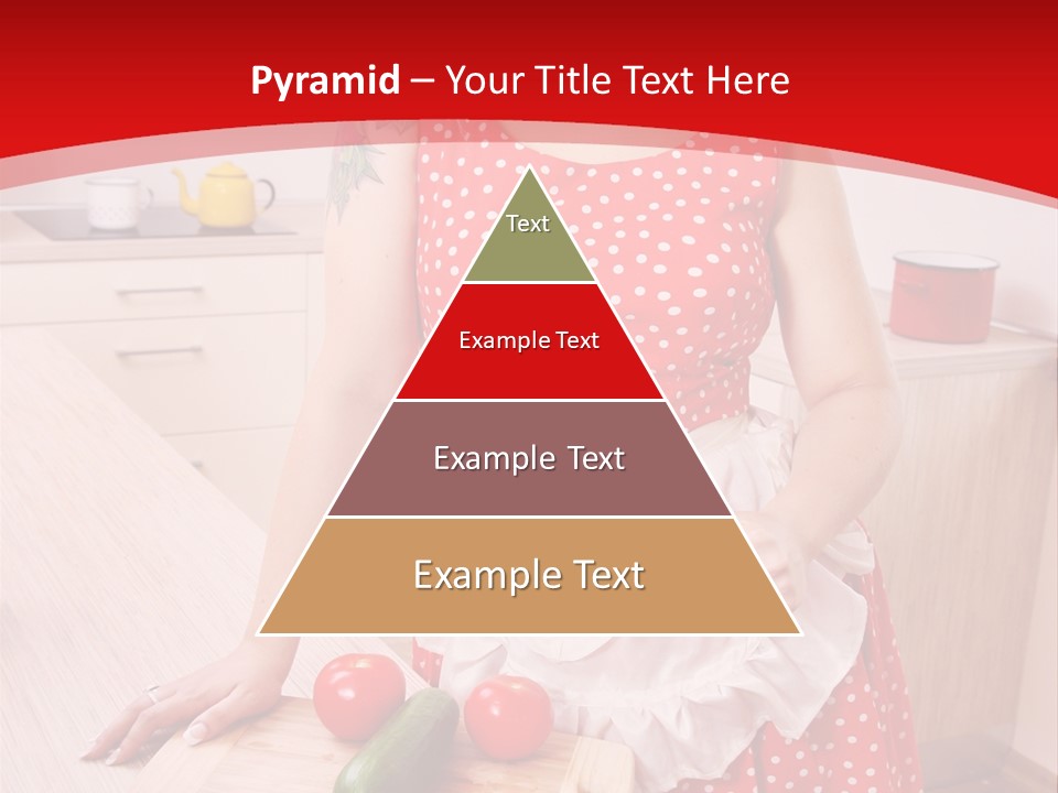 Surprised Dieting Portrait PowerPoint Template