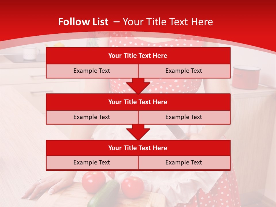 Surprised Dieting Portrait PowerPoint Template