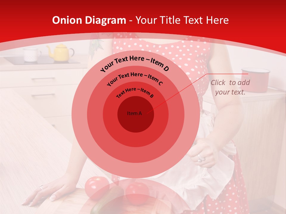 Surprised Dieting Portrait PowerPoint Template