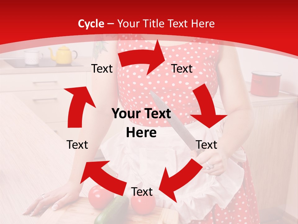 Surprised Dieting Portrait PowerPoint Template