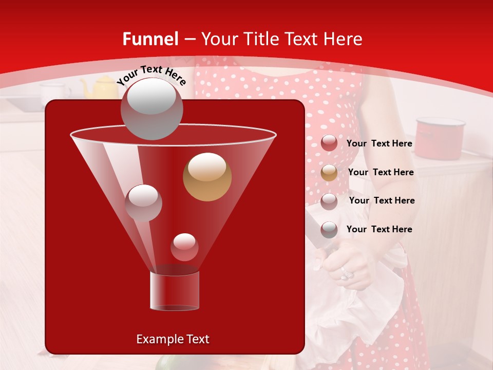 Surprised Dieting Portrait PowerPoint Template