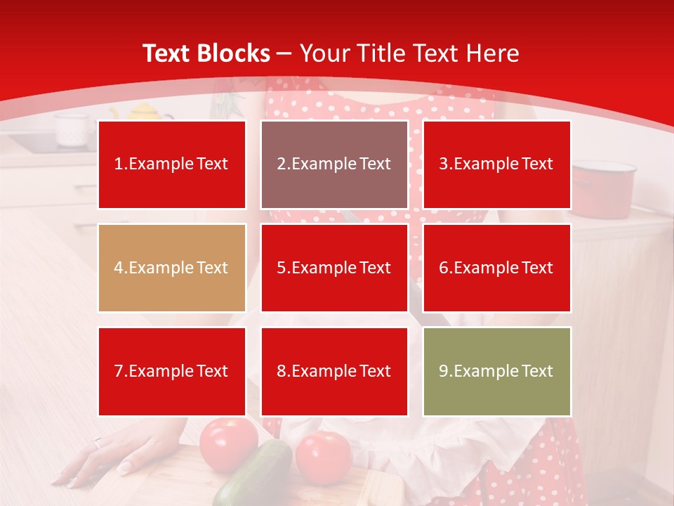 Surprised Dieting Portrait PowerPoint Template