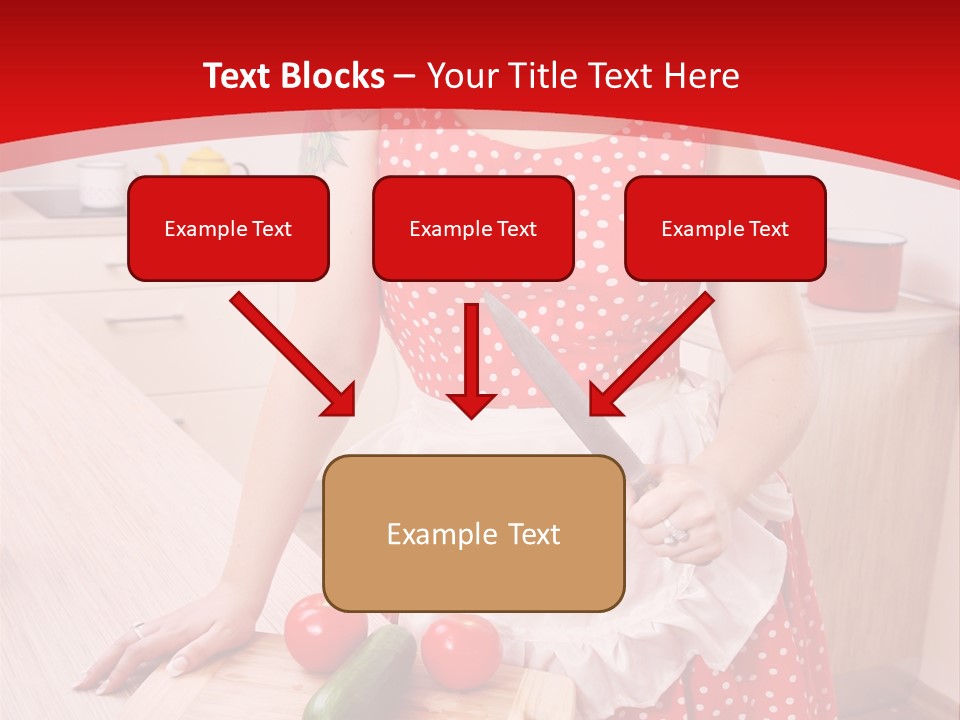 Surprised Dieting Portrait PowerPoint Template