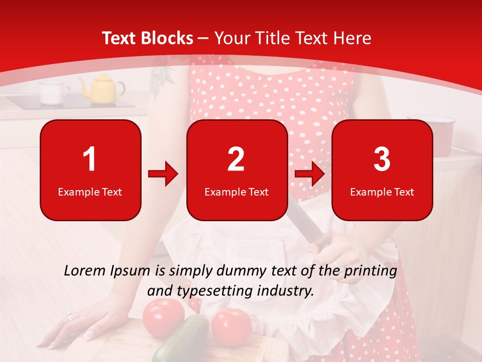Surprised Dieting Portrait PowerPoint Template