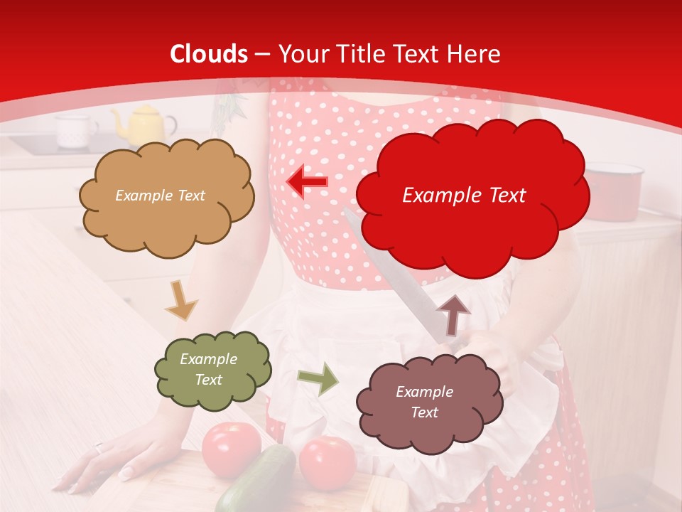 Surprised Dieting Portrait PowerPoint Template