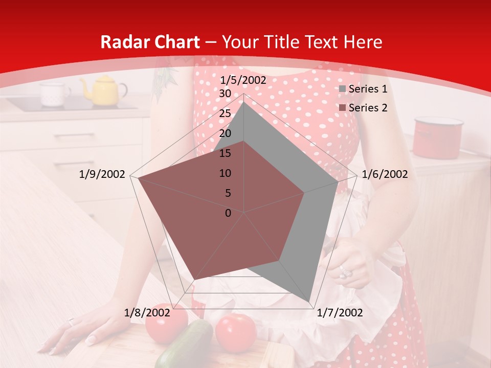 Surprised Dieting Portrait PowerPoint Template