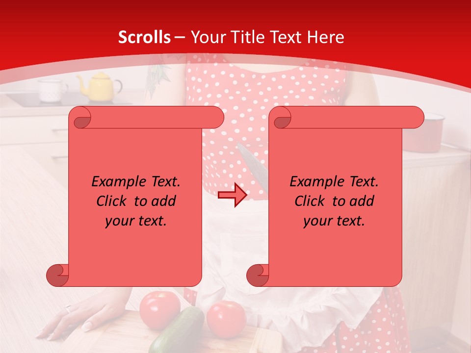 Surprised Dieting Portrait PowerPoint Template