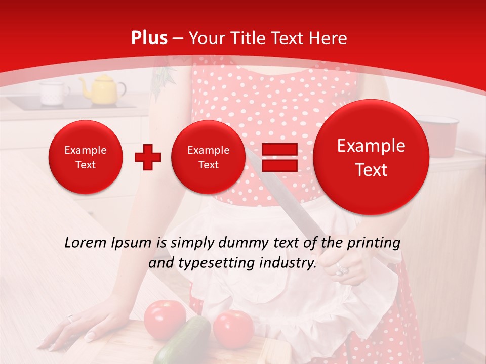 Surprised Dieting Portrait PowerPoint Template
