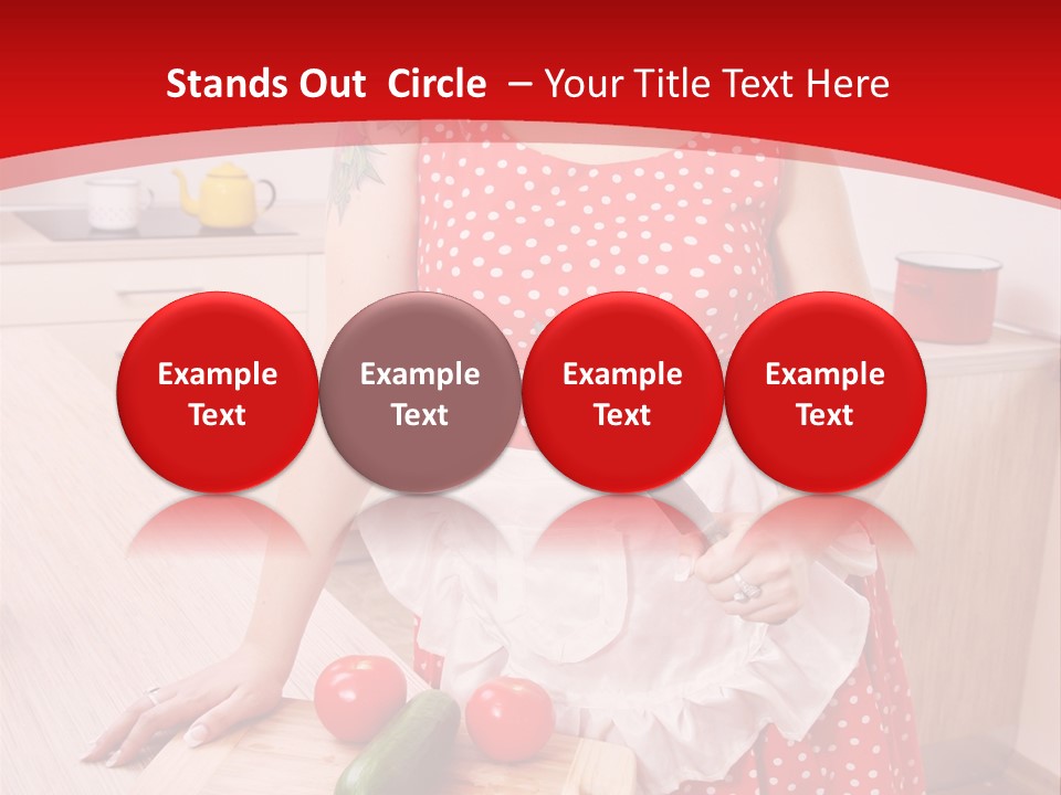 Surprised Dieting Portrait PowerPoint Template