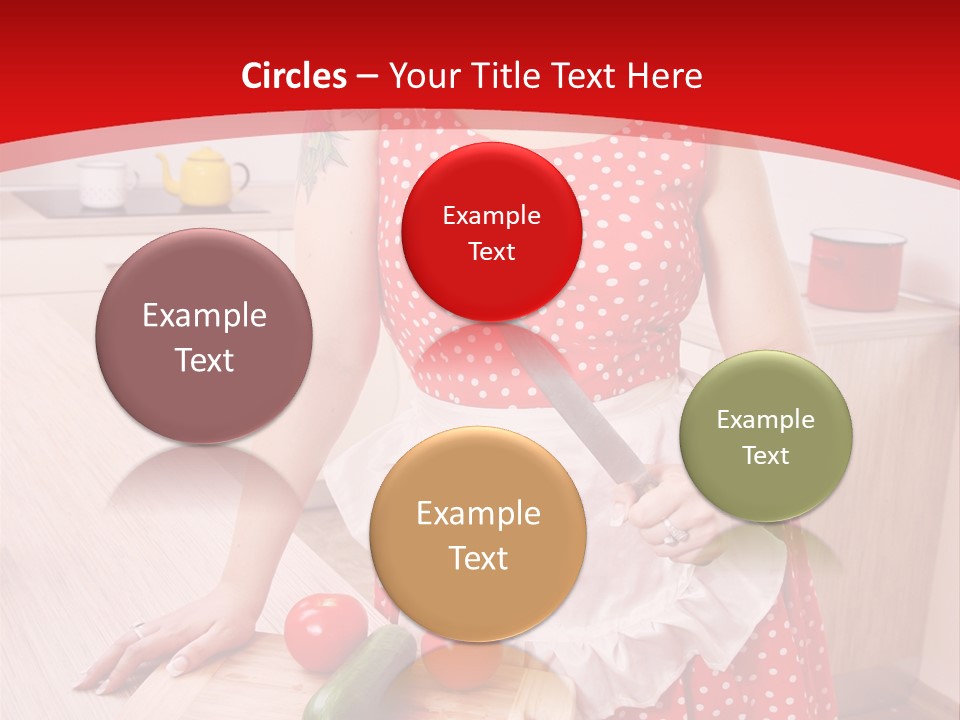 Surprised Dieting Portrait PowerPoint Template