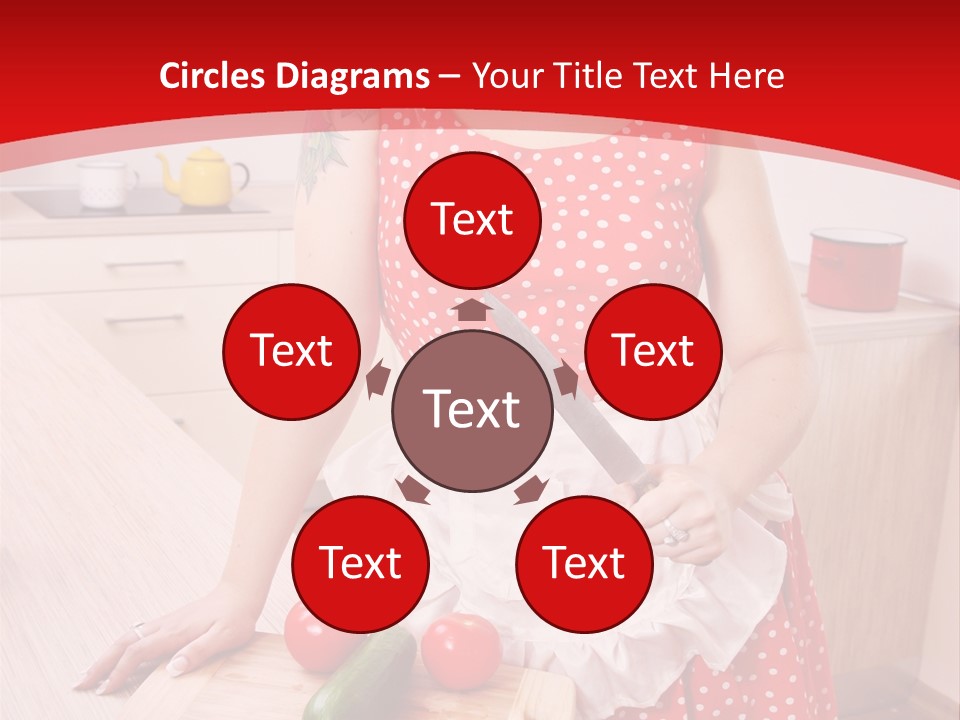 Surprised Dieting Portrait PowerPoint Template