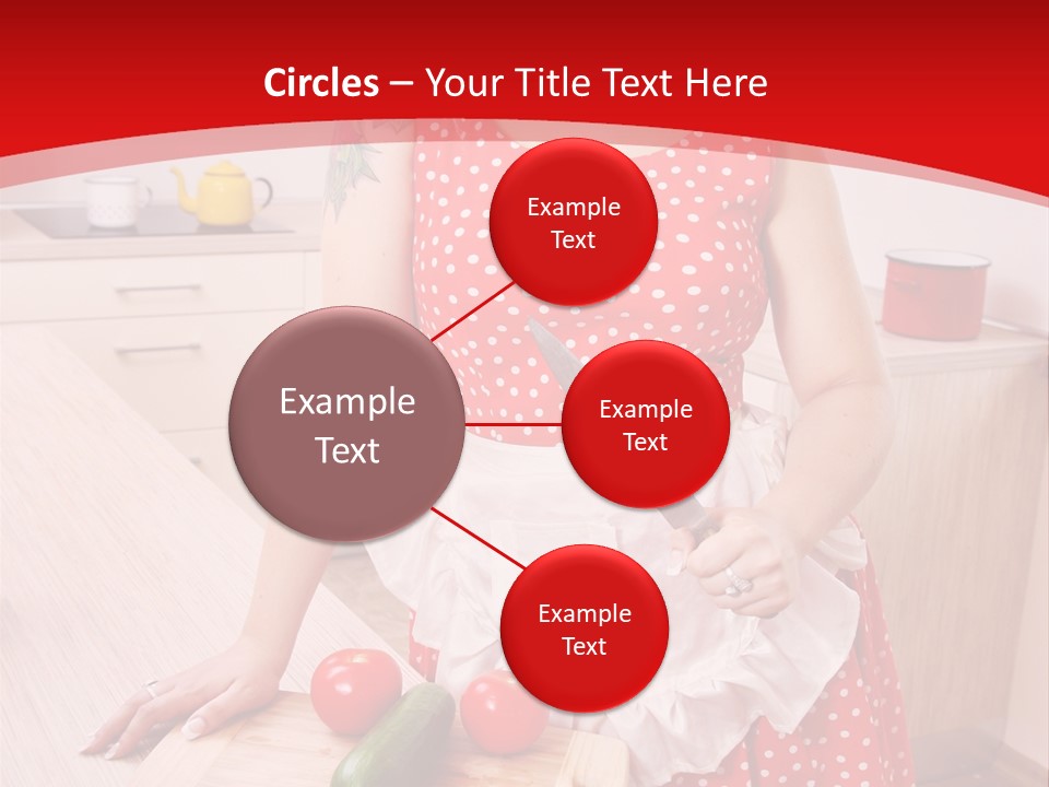 Surprised Dieting Portrait PowerPoint Template