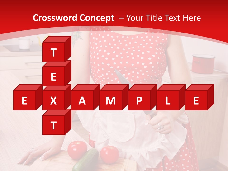 Surprised Dieting Portrait PowerPoint Template