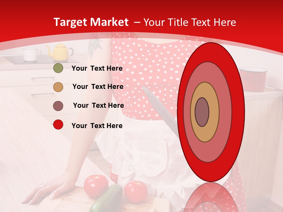 Surprised Dieting Portrait PowerPoint Template