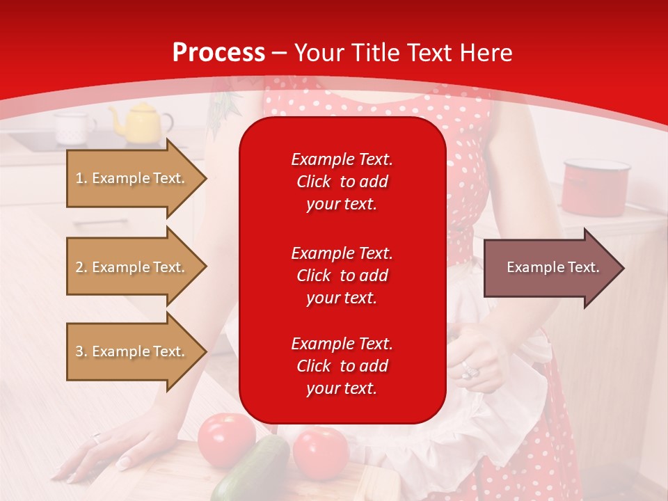 Surprised Dieting Portrait PowerPoint Template