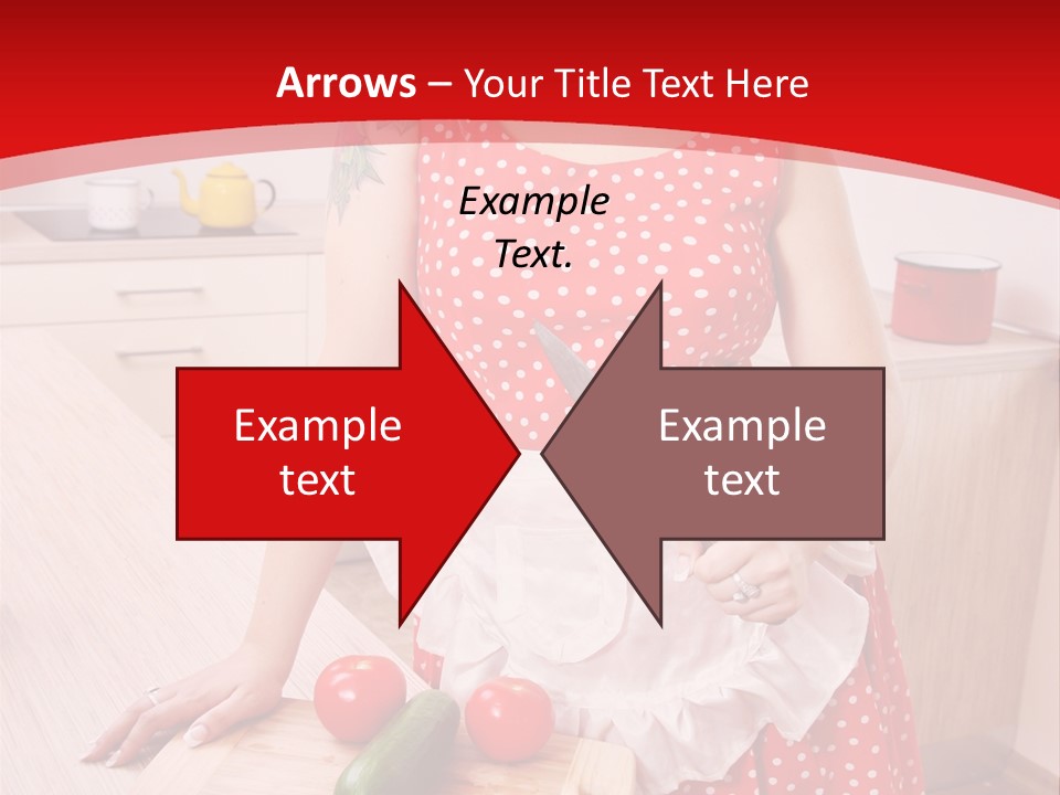 Surprised Dieting Portrait PowerPoint Template