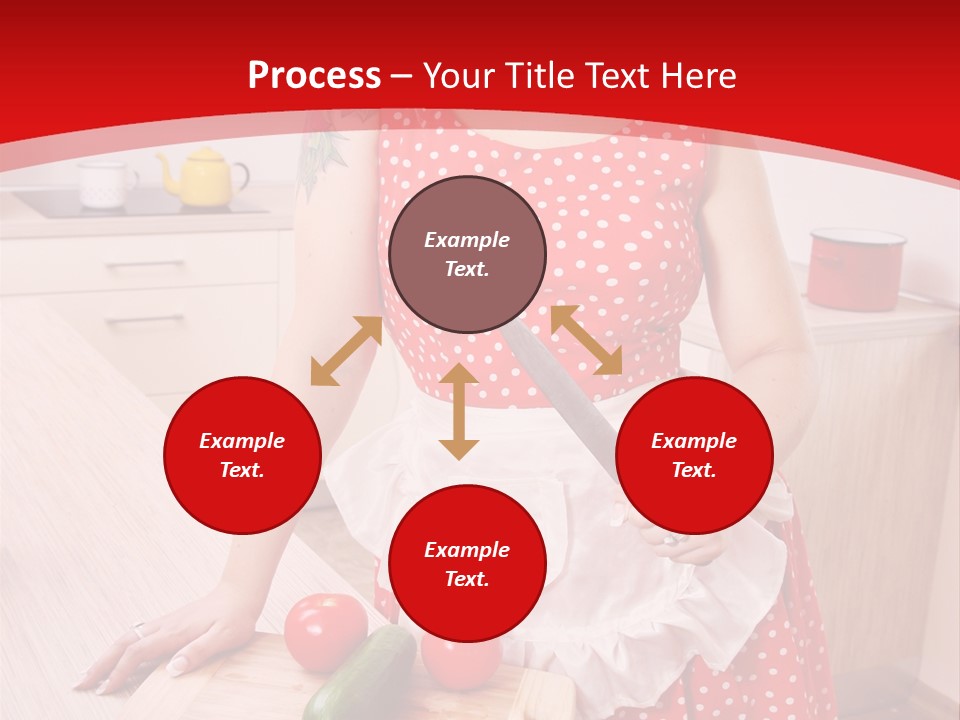 Surprised Dieting Portrait PowerPoint Template