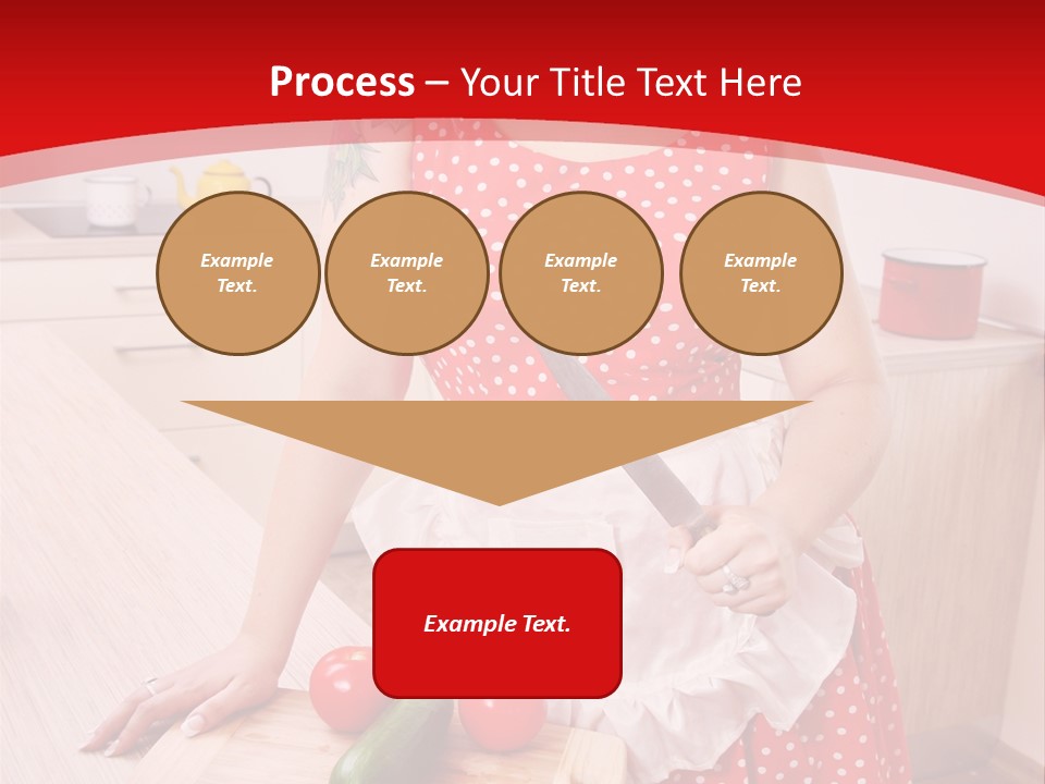 Surprised Dieting Portrait PowerPoint Template