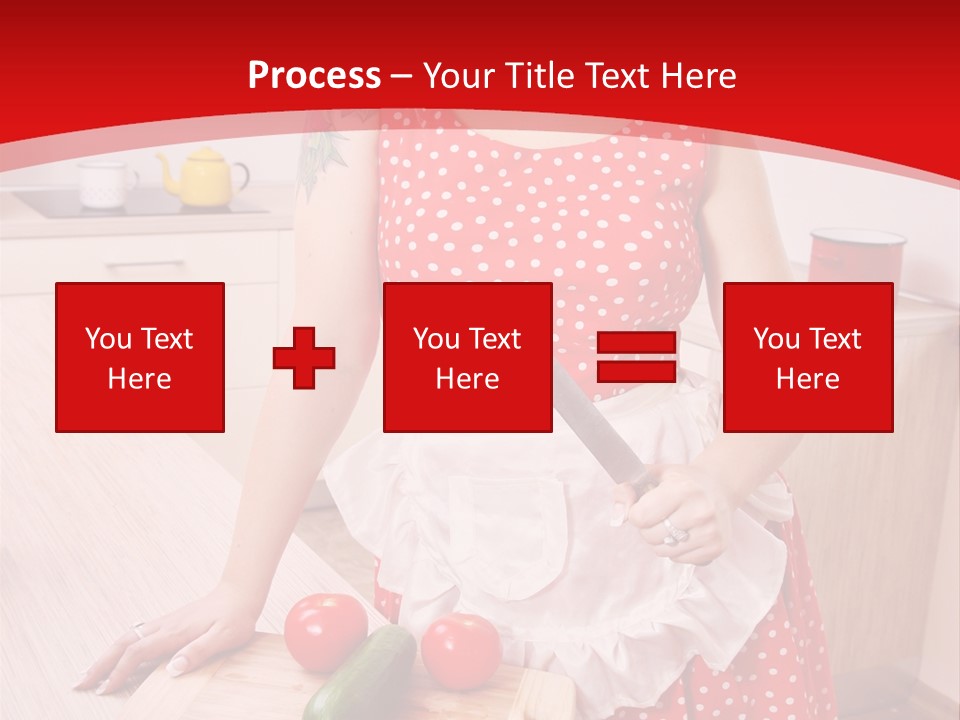 Surprised Dieting Portrait PowerPoint Template