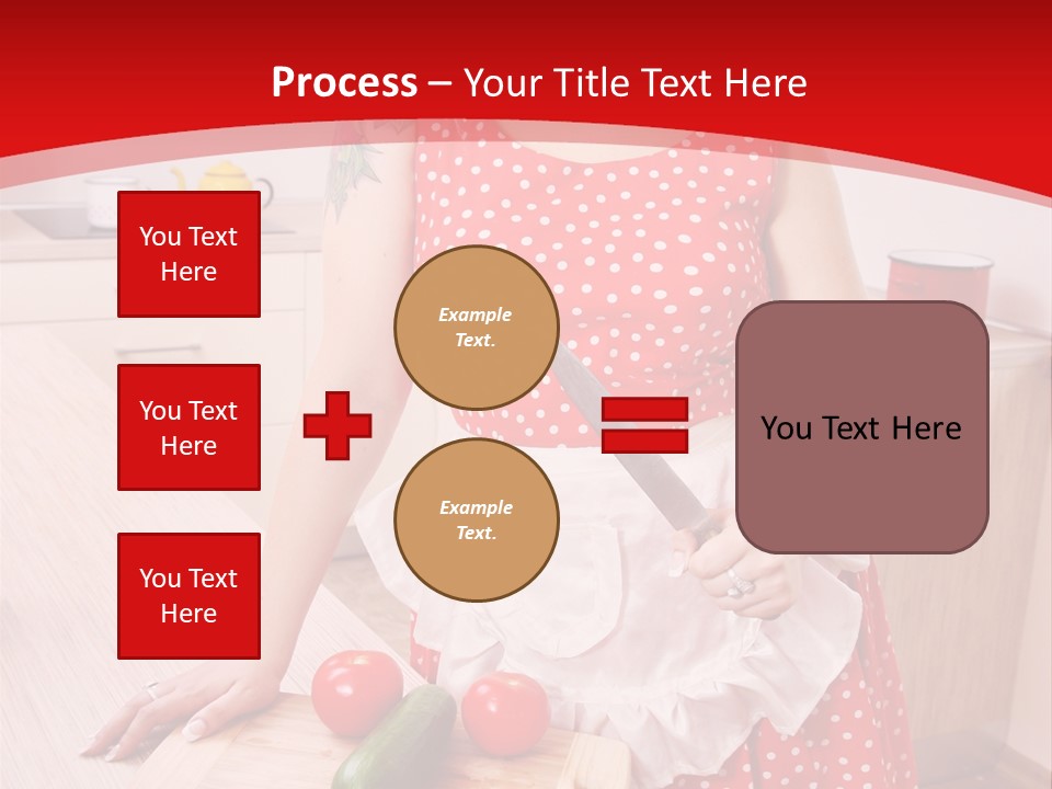 Surprised Dieting Portrait PowerPoint Template