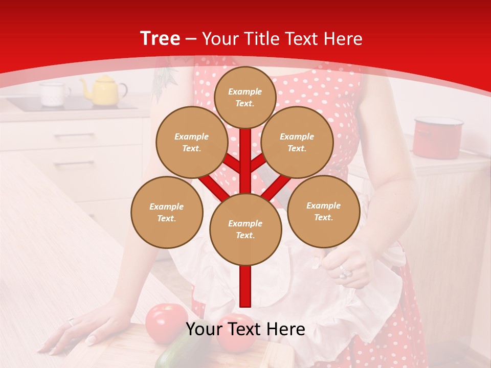 Surprised Dieting Portrait PowerPoint Template