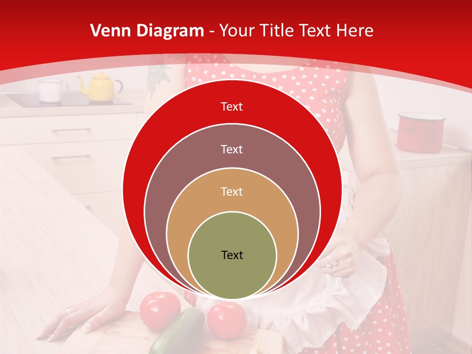 Surprised Dieting Portrait PowerPoint Template
